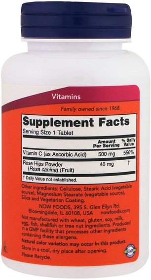 Vitaminer, Vitamin C, Rosen Höfter