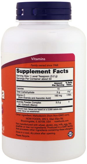 Vitaminer, Vitamin C, Vitamin C Acerola