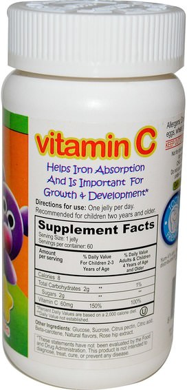 Vitaminer, Vitamin C, Vitamin C Gummies, Barns Hälsa, Barngummier