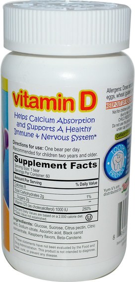 Vitaminer, Vitamin D3, Vitamin D Gummies, Barns Hälsa, Barngummier