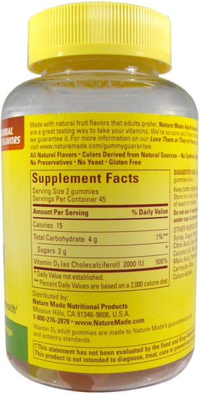Vitaminer, Vitamin D3, Vitamin D Gummier
