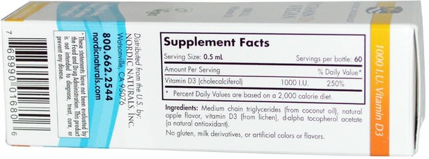 Vitaminer, Vitamin D3, Vitamin D3 Vätska