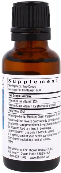 Vitaminer, Vitamin D3, Vitamin K