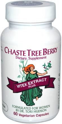 Chaste Tree Berry, Vitex Extract Plus for Women, 60 Veggie Caps by Vitanica-Örter, Kysk Bär