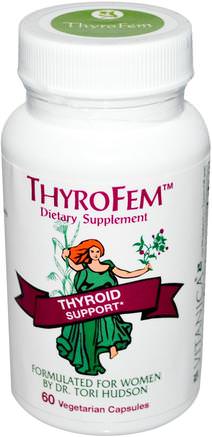ThyroFem, Thyroid Support, 60 Veggie Caps by Vitanica-Hälsa, Sköldkörtel