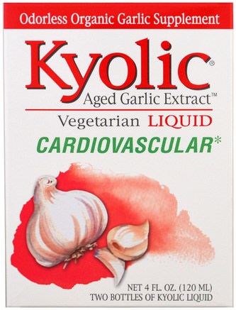 Aged Garlic Extract, Cardiovascular, Liquid, 2 bottles, 2 fl oz (60 ml) Each by Wakunaga - Kyolic-Sverige