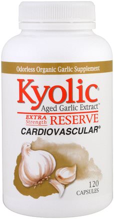 Aged Garlic Extract, Extra Strength Reserve, 120 Capsules by Wakunaga - Kyolic-Sverige