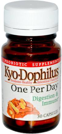 Kyo Dophilus, One Per Day, Digestion & Immune, 30 Capsules by Wakunaga - Kyolic-Sverige