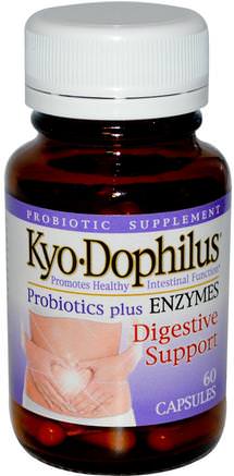 Kyo Dophilus, Probiotics Plus Enzymes, 60 Capsules by Wakunaga - Kyolic-Sverige