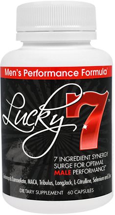 Lucky 7, Mens Performance Formula, 60 Capsules by Wakunaga - Kyolic-Kosttillskott, Hälsa, Män