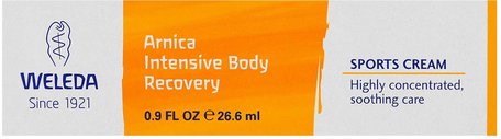 Arnica Intensive Body Recovery, Sports Cream, 0.9 fl oz (26.6 ml) by Weleda-Kosttillskott, Homeopati, Arnica Montana