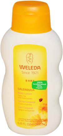 Baby, Body Lotion, Calendula, 6.8 fl oz (200 ml) by Weleda-Bad, Skönhet, Body Lotion, Baby Lotion