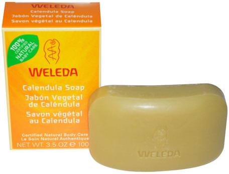 Calendula Soap, 3.5 oz (100 g) by Weleda-Bad, Skönhet, Tvål, Ansiktsvård, Calendula
