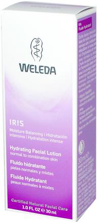 Hydrating Facial Lotion, Iris, 1.0 fl oz (30 ml) by Weleda-Skönhet, Ansiktsvård, Krämer Lotioner, Serum, Hudtyp Normal Till Torr Hud