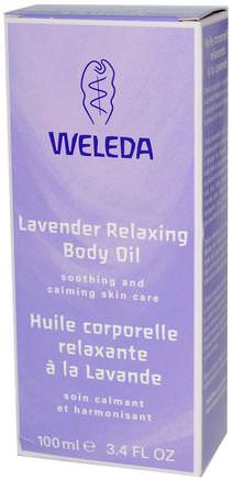 Relaxing Body Oil, Lavender, 3.4 fl oz (100 ml) by Weleda-Hälsa, Hud, Massage Olja, Kroppsvård Oljor