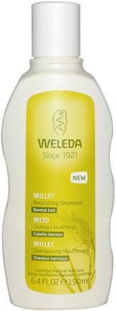 Millet Nourishing Shampoo, 6.4 fl oz (190 ml) by Weleda-Bad, Skönhet, Schampo, Hår, Hårbotten, Balsam