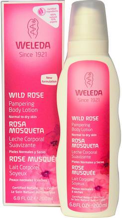 Pampering Body Lotion, Wild Rose, 6.8 fl oz (200 ml) by Weleda-Bad, Skönhet, Body Lotion