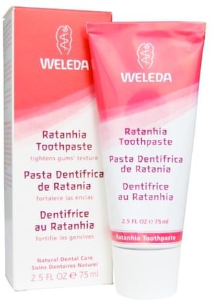 Ratanhia Toothpaste, 2.5 fl oz (75 ml) by Weleda-Bad, Skönhet, Tandkräm