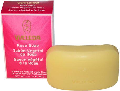 Rose Soap, 3.5 oz (100 g) by Weleda-Bad, Skönhet, Tvål