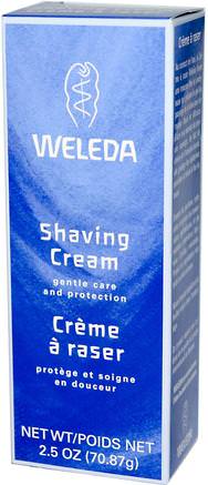 Shaving Cream, 2.5 oz (70.87 g) by Weleda-Bad, Skönhet, Barberkräm