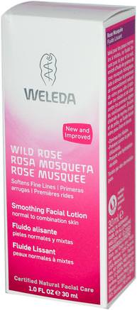 Smoothing Facial Lotion, Wild Rose, 1.0 fl oz (30 ml) by Weleda-Skönhet, Ansiktsvård, Krämer Lotioner, Serum, Hälsa, Hud, Nattkrämer