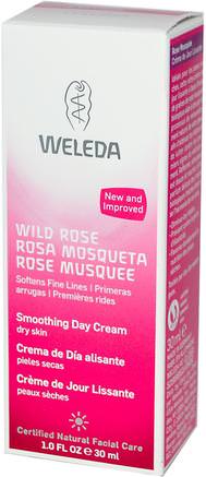 Wild Rose, Smoothing Day Cream, 1.0 fl oz (30 ml) by Weleda-Skönhet, Ansiktsvård, Krämer Lotioner, Serum, Hälsa, Hud, Krämer Dag