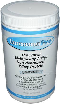 ImmunoPro, The Finest Biologically Active Non-Denatured Whey Protein, Natural, 10.6 oz (300 g) by Well Wisdom-Kosttillskott, Vassleprotein, Vassleprotein Odenaturerad