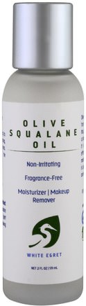 Olive Squalane Oil, Fragrance Free, 2 fl oz (59 ml) by White Egret Personal Care-Hälsa, Kvinnor