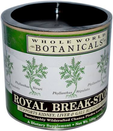Royal Break-Stone Tea, 4.4 oz (125 g) by Whole World Botanicals-Mat, Örtte, Phyllanthus (Chanca Piedra)