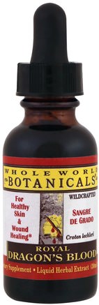 Royal Dragons Blood Liquid Extract, 1 fl oz (30 ml) by Whole World Botanicals-Örter, Hälsa