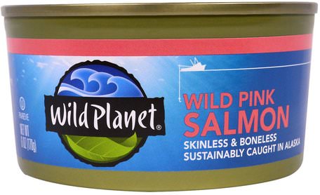 Wild Pink Salmon, 6 oz (170 g) by Wild Planet-Sverige