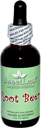 SweetLeaf, Liquid Stevia, Root Beer, 2 fl oz (60 ml) by Wisdom Natural-Mat, Sötningsmedel, Stevia