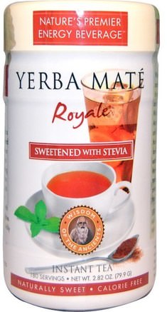 Yerba Mate Royale, Sweetened with Stevia, Instant Tea, 2.82 oz (79.9 g) by Wisdom Natural-Mat, Örtte, Yerba Mate