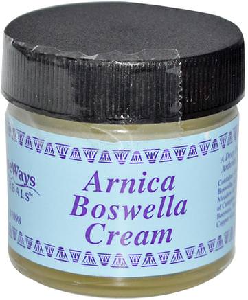 Arnica Boswella Cream, 1 oz by WiseWays Herbals-Örter, Arnica Montana, Arnica, Hälsa, Kvinnor, Boswellia
