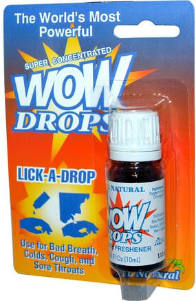 Wow Drops, 0.338 fl oz (10 ml) by Wow-Hälsa, Kall Influensa Och Virus, Halsvårdspray, Hostdroppar