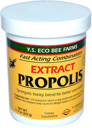 Propolis, Extract, 11.4 oz (323 g) by Y.S. Eco Bee Farms-Kosttillskott, Biprodukter, Bi Propolis