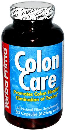 Colon Care, 625 mg, 180 Capsules by Yerba Prima-Hälsa, Detox, Kolon Rensa