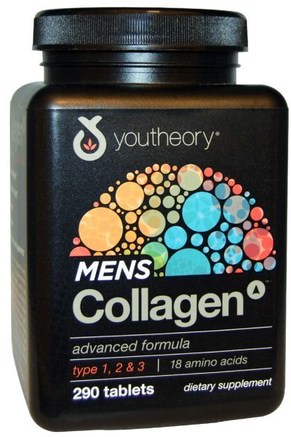 Mens Collagen Advanced Formula, 290 Tablets by Youtheory-Hälsa, Män