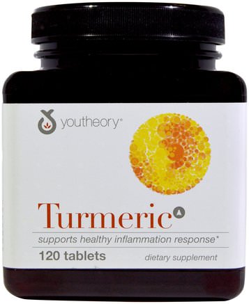 Turmeric, 120 Tablets by Youtheory-Kosttillskott, Antioxidanter, Curcumin, Gurkmeja