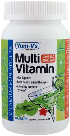Multi-Vitamin, Margarita Flavor, 800 IU, 60 Jellies by Yum-Vs-Vitaminer, Multivitaminer, Multivitamingummier
