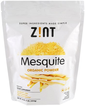 Mesquite Organic Powder, 16 oz (454 g) by Z!NT-Kosttillskott, Superfoods, Kryddor Och Kryddor