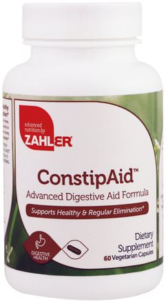ConstipAid, Advanced Digestive Aid Formula, 60 Vegetarian Capsules by Zahler-Kosttillskott, Enzymer, Hälsa