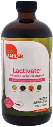 Lactivate, Advanced Lactation Support, 16 fl oz (473 ml) by Zahler-Barns Hälsa, Babyfodring