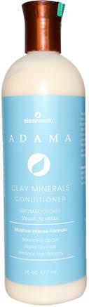 Adama, Clay Minerals Conditioner, Peach Jasmine, 16 oz (473 ml) by Zion Health-Bad, Skönhet, Hår, Hårbotten, Schampo, Balsam, Balsam