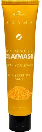 Adama, Claymask, Oatmeal Souffle, 4 oz (120 ml) by Zion Health-Skönhet, Ansiktsmasker, Lera Masker