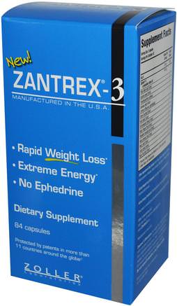 Zantrex-3, Rapid Weight Loss, 84 Capsules by Zoller Laboratories-Hälsa, Kost