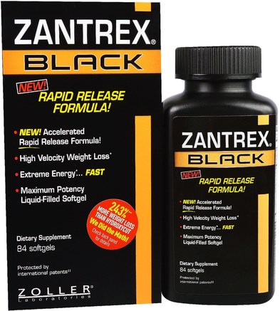 Zantrex Black, 84 Softgels by Zoller Laboratories-Viktminskning, Kost, Hälsa, Energi