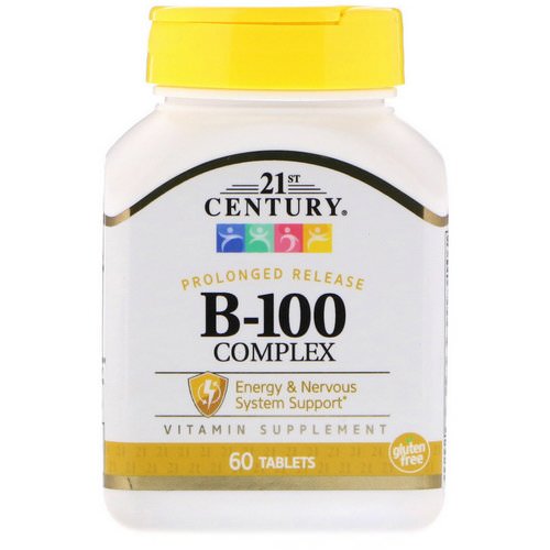 21st Century, B-100 Complex, Prolonged Release, 60 Tablets Review
