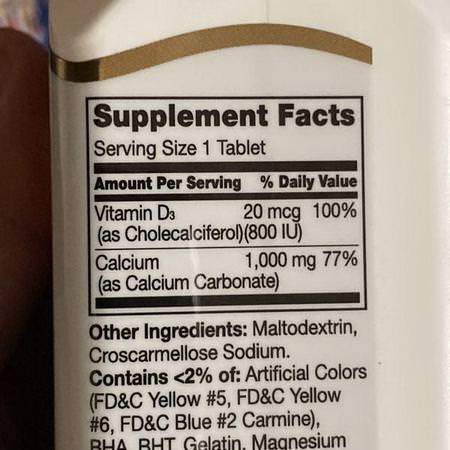 Calcium Plus Vitamin D, Calcium