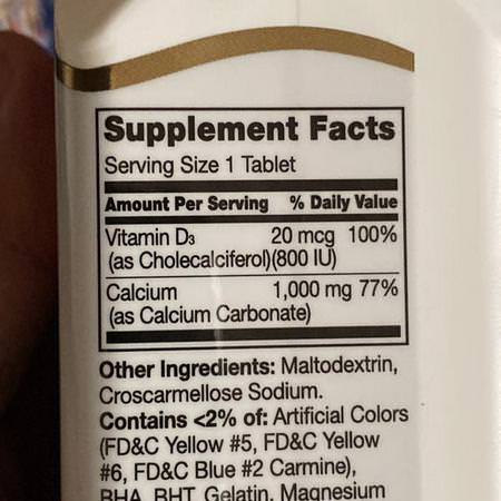 Calcium Plus Vitamin D, Calcium